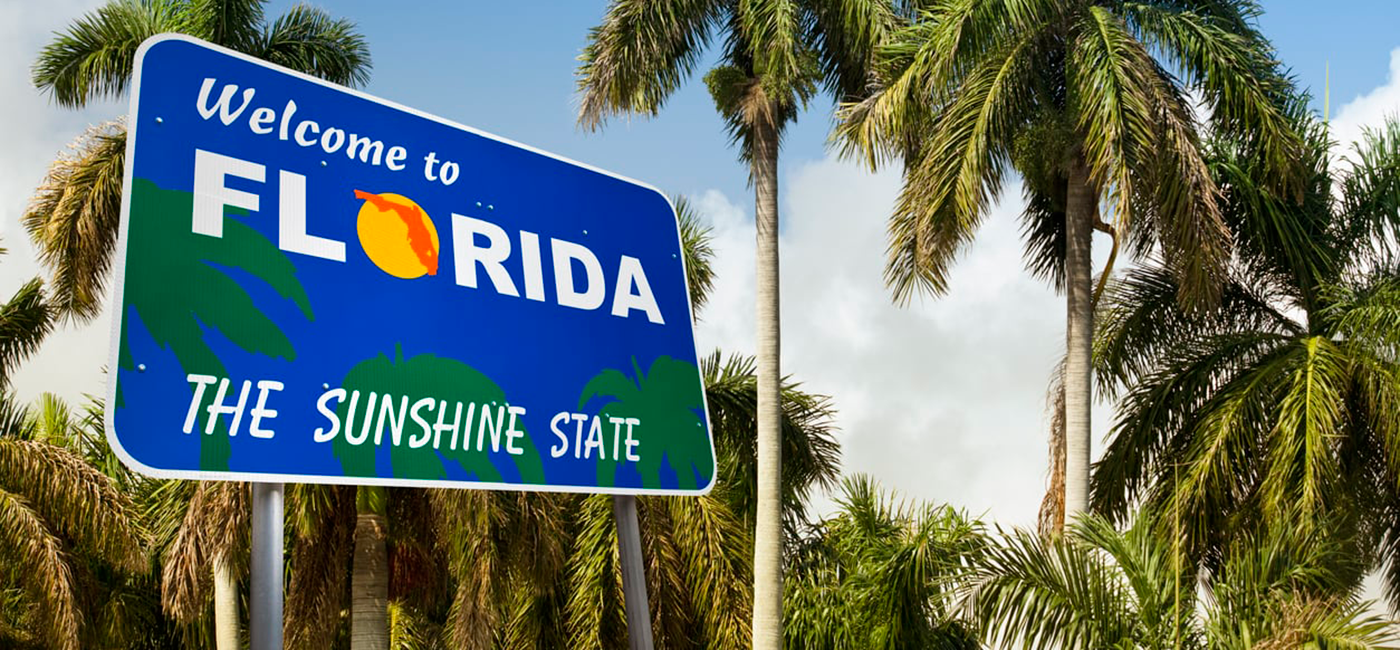 Welcome to Florida sign